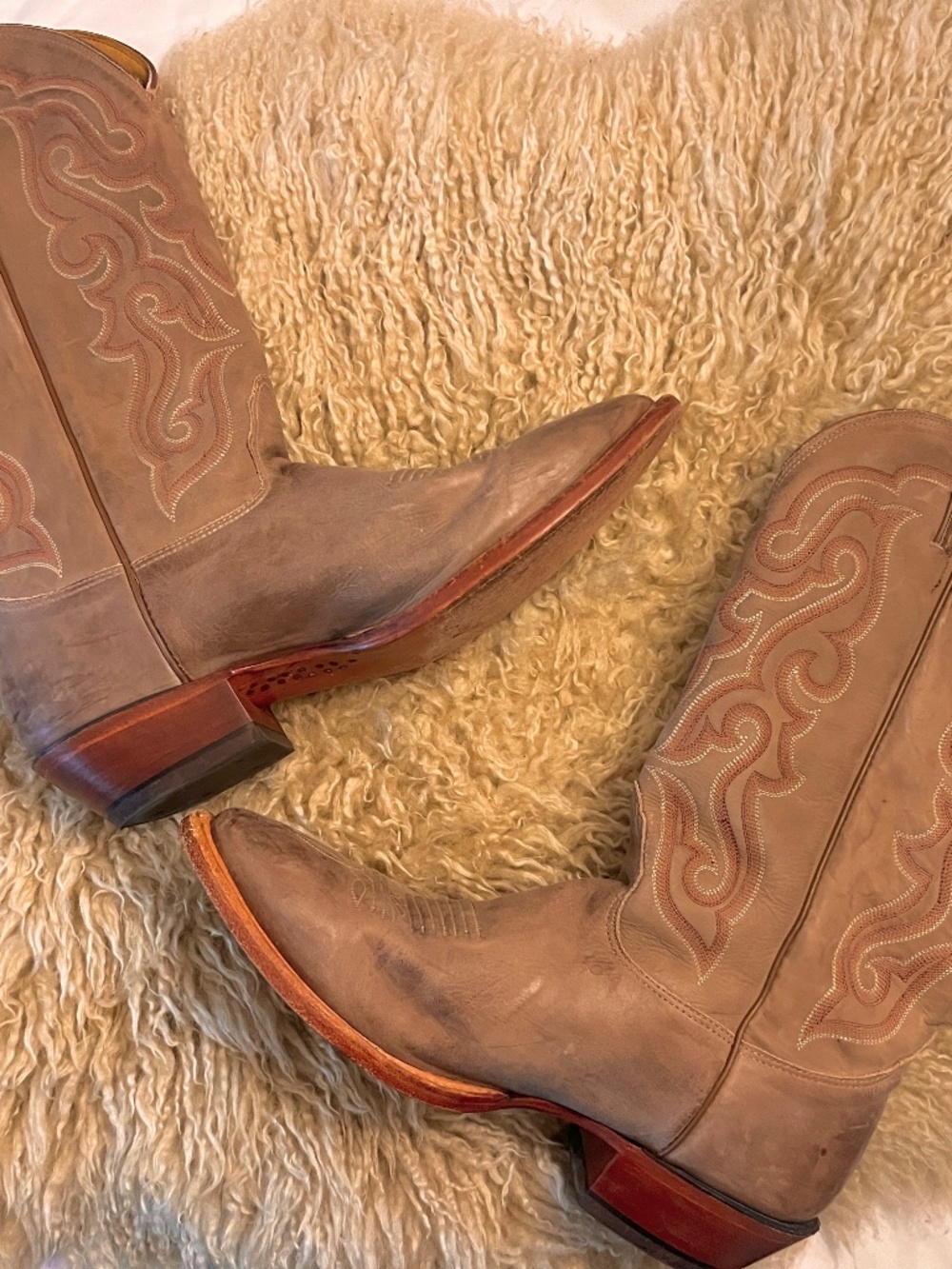 Nocona Brown Leather Western Boots - Men’s Size 10